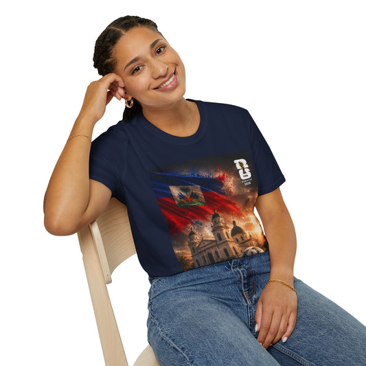 Haiti Pride Soccer T‑Shirt Flag and Heritage Football Fan Tee