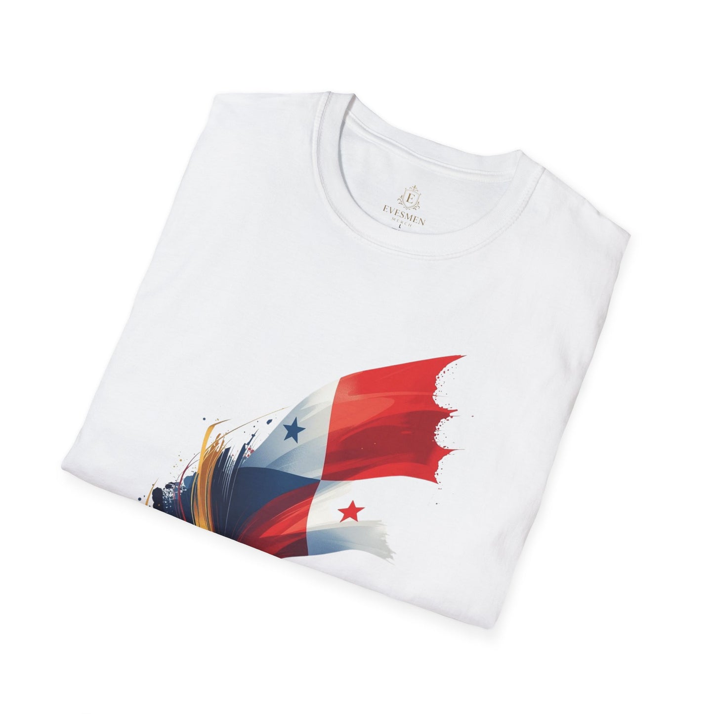 Panama Football Flag Splash T-Shirt Dynamic Los Canaleros Soccer Tee