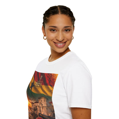 Ghana Football Flag Cape Coast Castle T‑Shirt Black Stars Soccer Heritage Tee