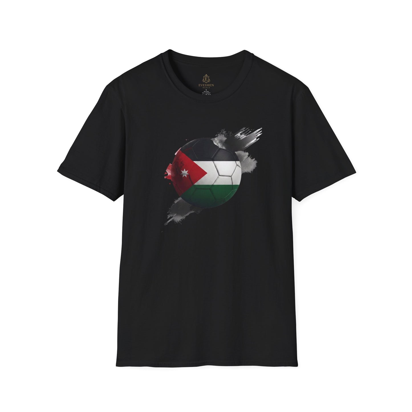 Jordan Football Flag Graphic T-Shirt Abstract Al-Nashama Soccer Tee