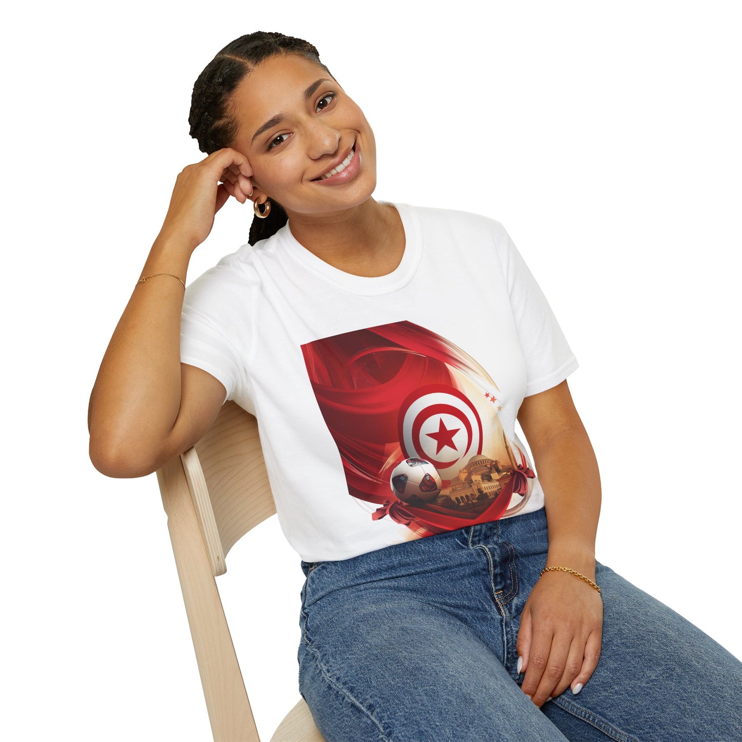 Tunisia Football Crest T-Shirt — Tunisian Soccer Fan Tee