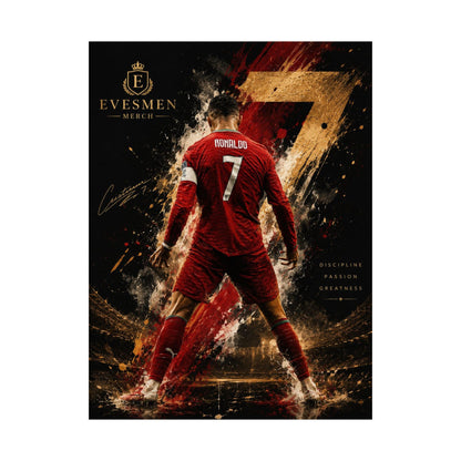 CR7 Cristiano Ronaldo Legend Commemorative Wall Art Poster Print