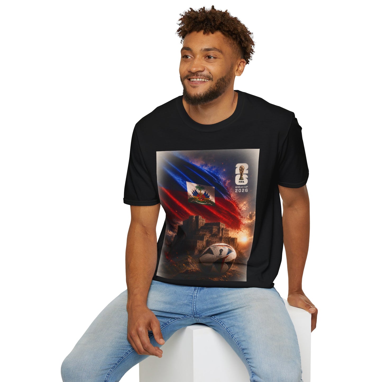 Haiti Football Flag T‑Shirt — 2026 Soccer Tribute Fan Tee