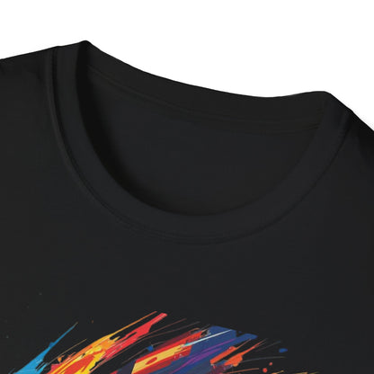 Color Splash Soccer Match Day T-Shirt — Vibrant Swirl Tee