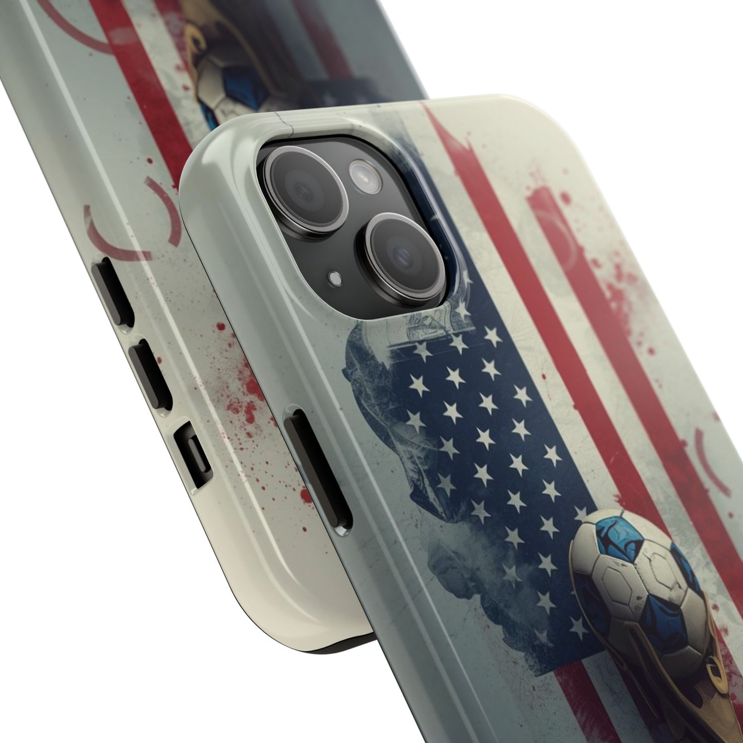American Flag Soccer Ball Phone Protective Case Cover