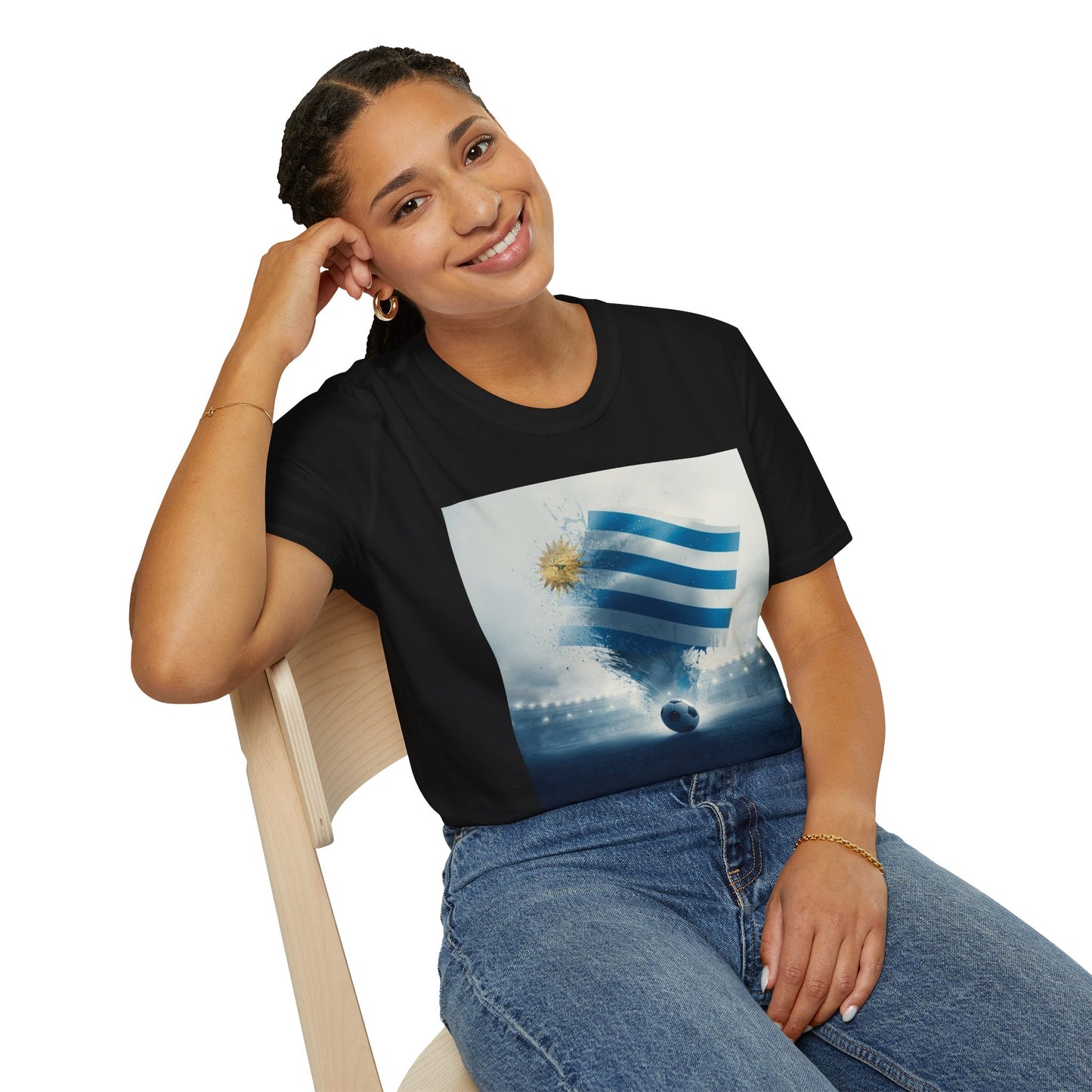 Uruguay Football Flag Epic Stadium T-Shirt – Vintage Soccer Fan Tee