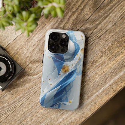 Argentina Soccer Flag Phone Case — Tough Protective Football Design