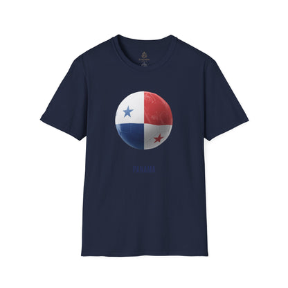 Panama Football Flag Minimalist Graphic T-Shirt Los Canaleros Soccer Design Tee