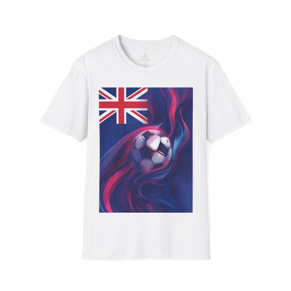 New Zealand Football Flag Abstract Wave T-Shirt All Whites Soccer Tee