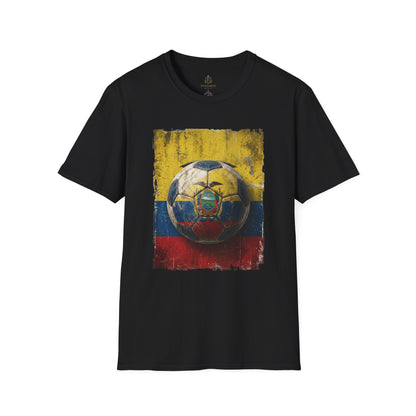 Ecuador Football Coat of Arms Grunge T-Shirt Vintage La Tri Soccer Tee