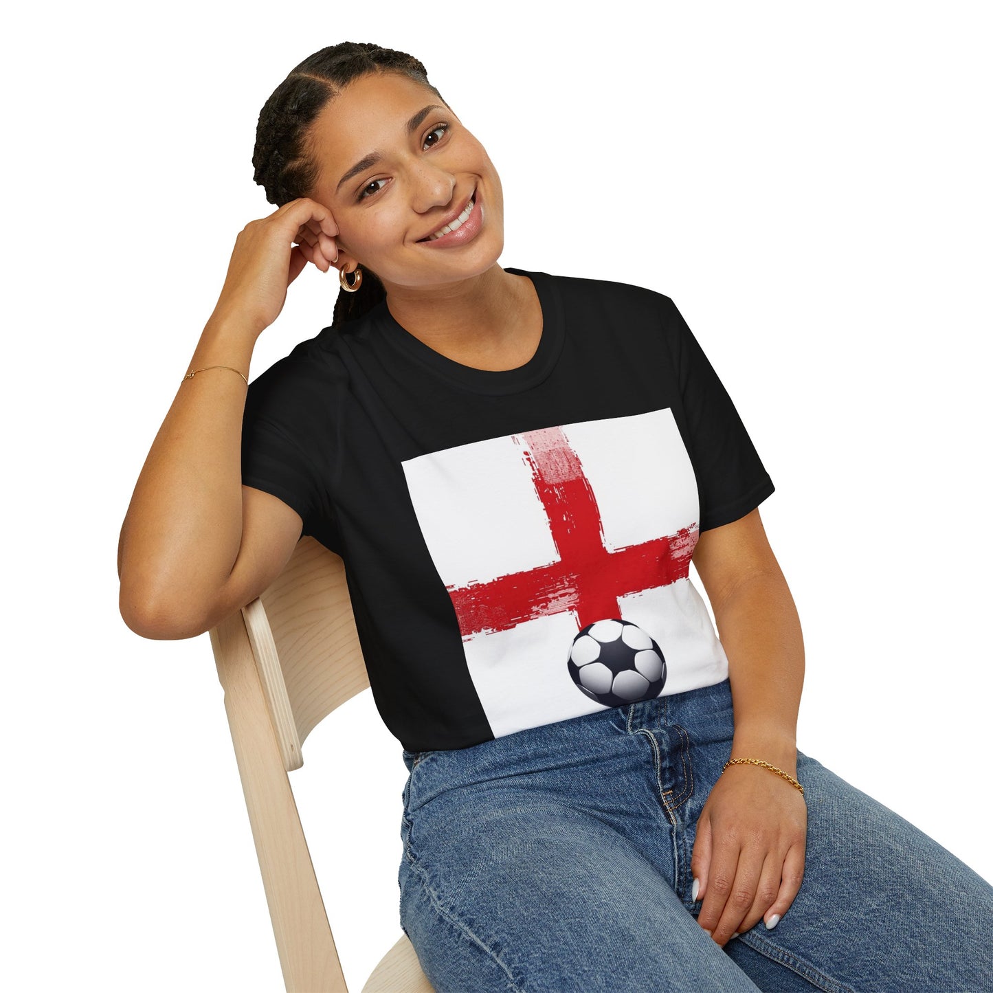 England Football Flag St. George’s Cross T-Shirt Three Lions Soccer Streetwear Tee