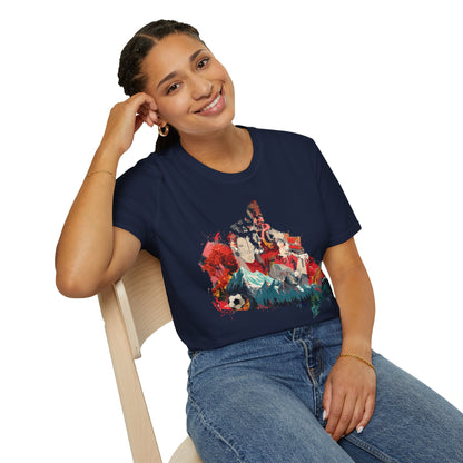 Canada Map Soccer Match Day T-Shirt — Red Maple Graphic Tee