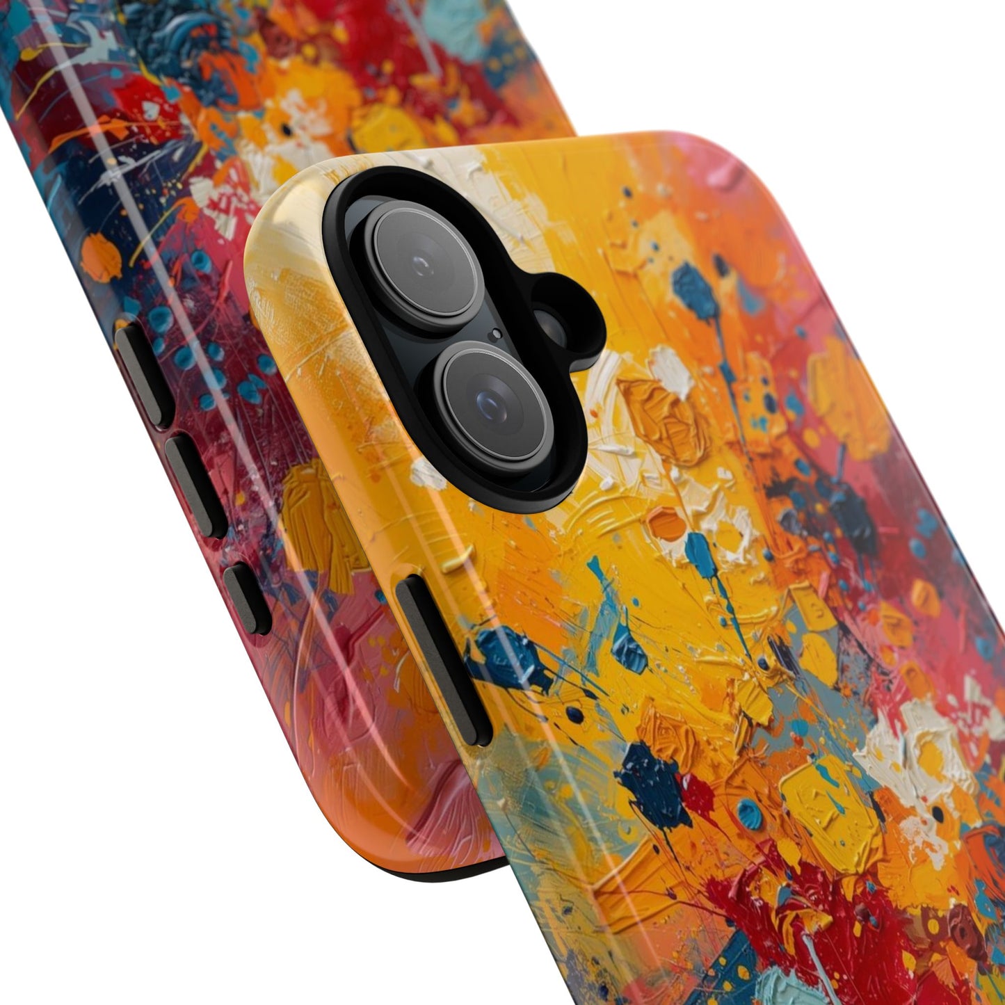 Abstract Color Splash Phone Case — Vibrant Paint Splatter Protective Cover