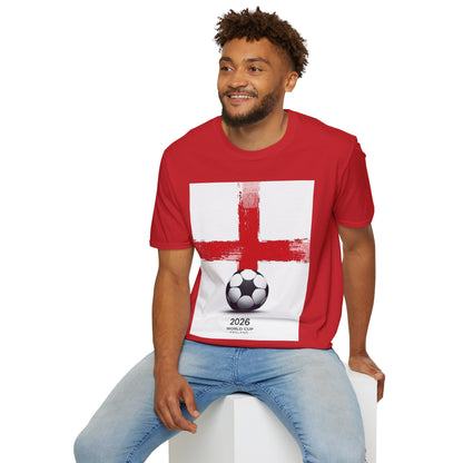 England Football Flag St. George’s Cross T-Shirt Three Lions Soccer Streetwear Tee