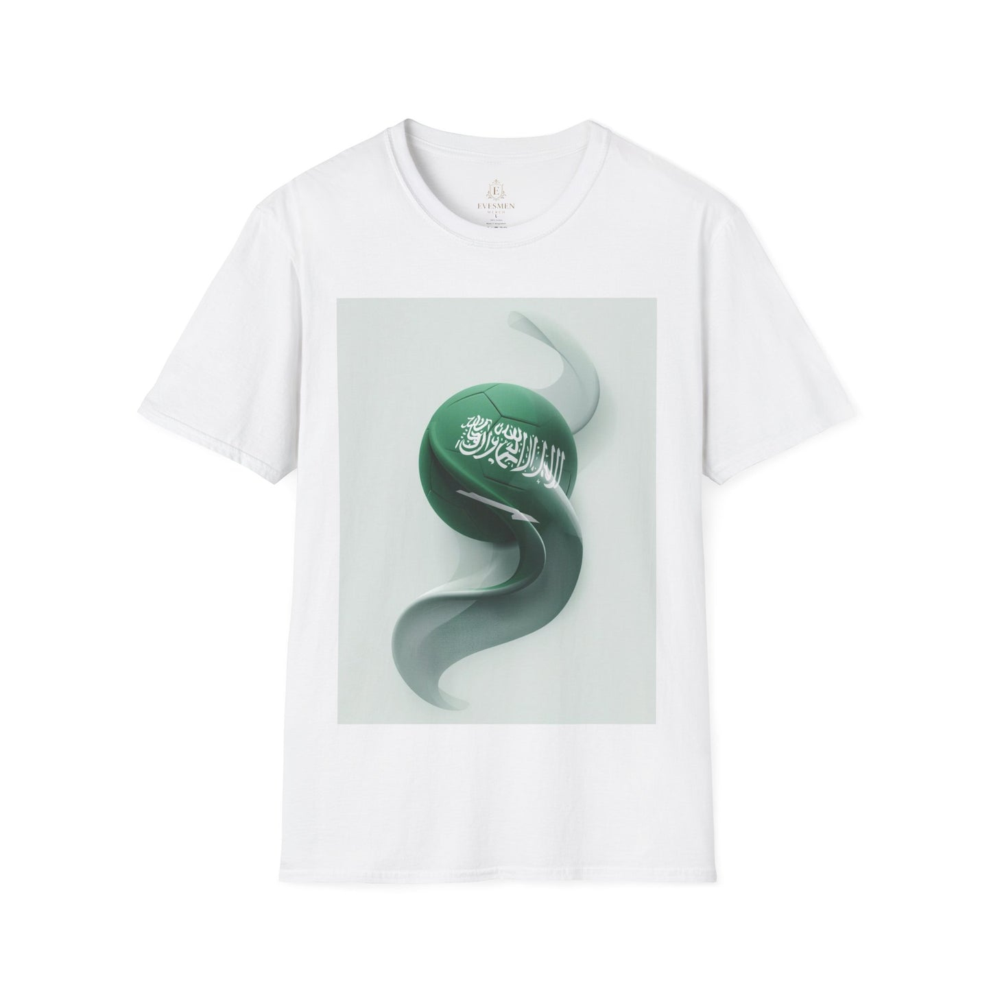 Saudi Arabia Football Green Flag T-Shirt Green Falcons Soccer Graphic Tee