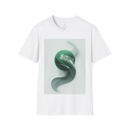 Saudi Arabia Football Green Flag T-Shirt Green Falcons Soccer Graphic Tee