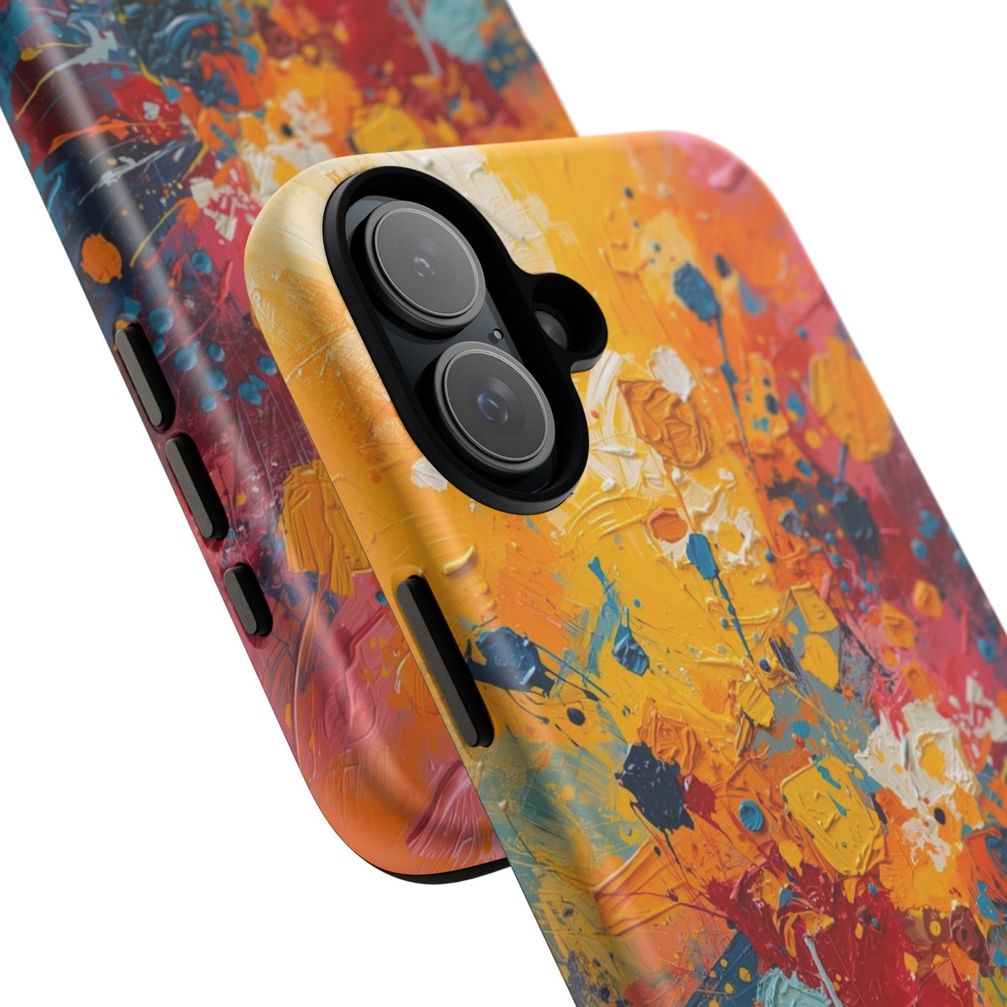 Abstract Color Splash Phone Case — Vibrant Paint Splatter Protective Cover
