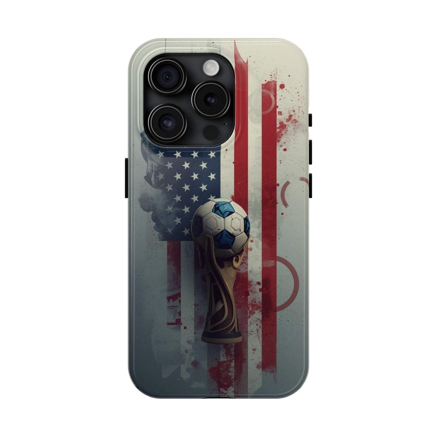 American Flag Soccer Ball Phone Protective Case Cover