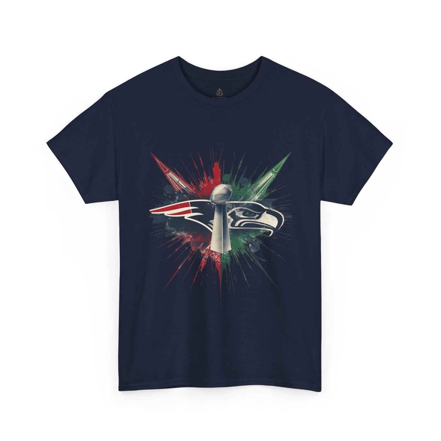 Legendary Championship Matchup Splatter Logo T‑Shirt Football Big Game 2026
