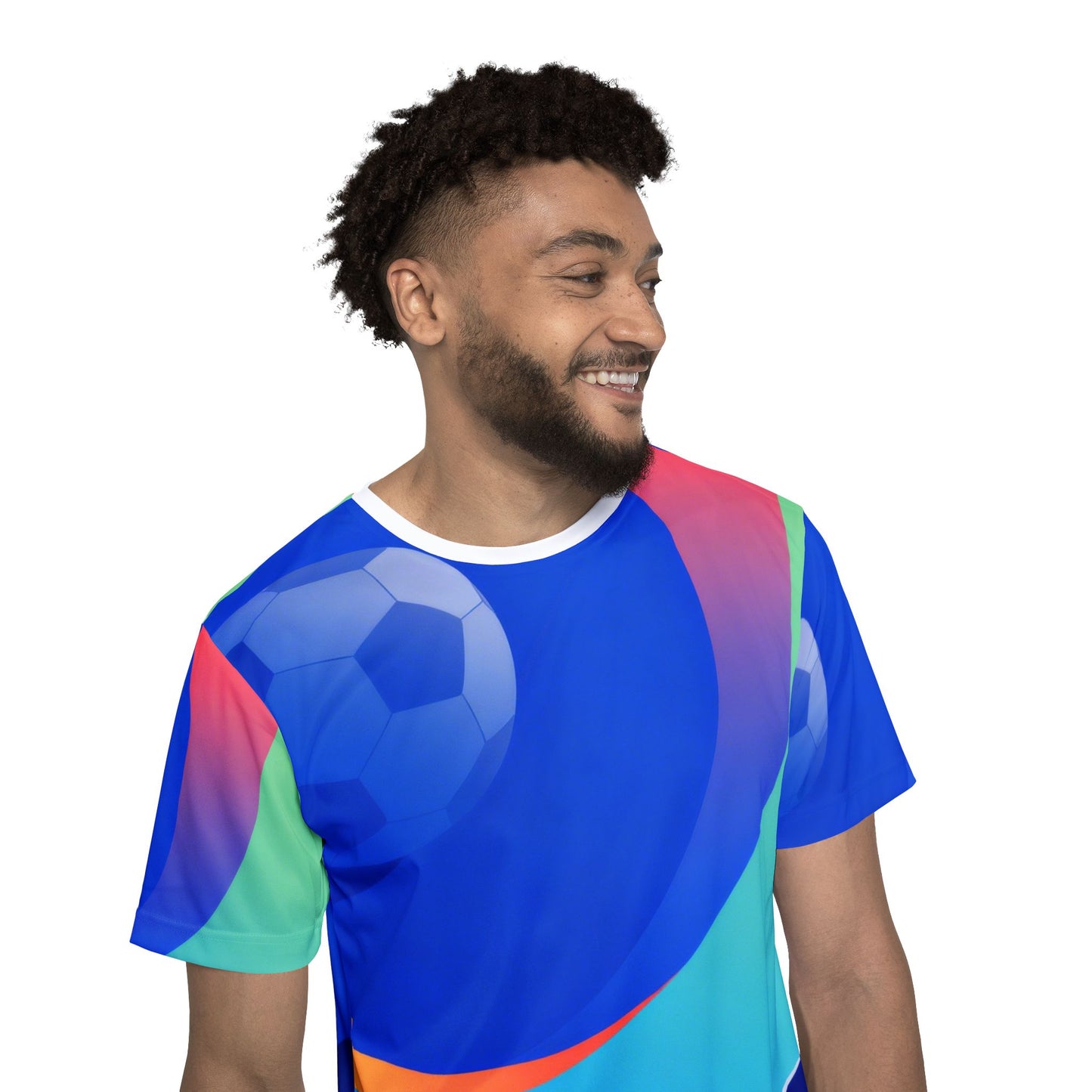 Soccer Field Graphic Jersey Shirt — All-Over Print Sports Tee