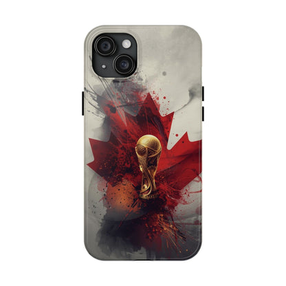 Canada Flag Soccer Fan Phone Protective Case Cover