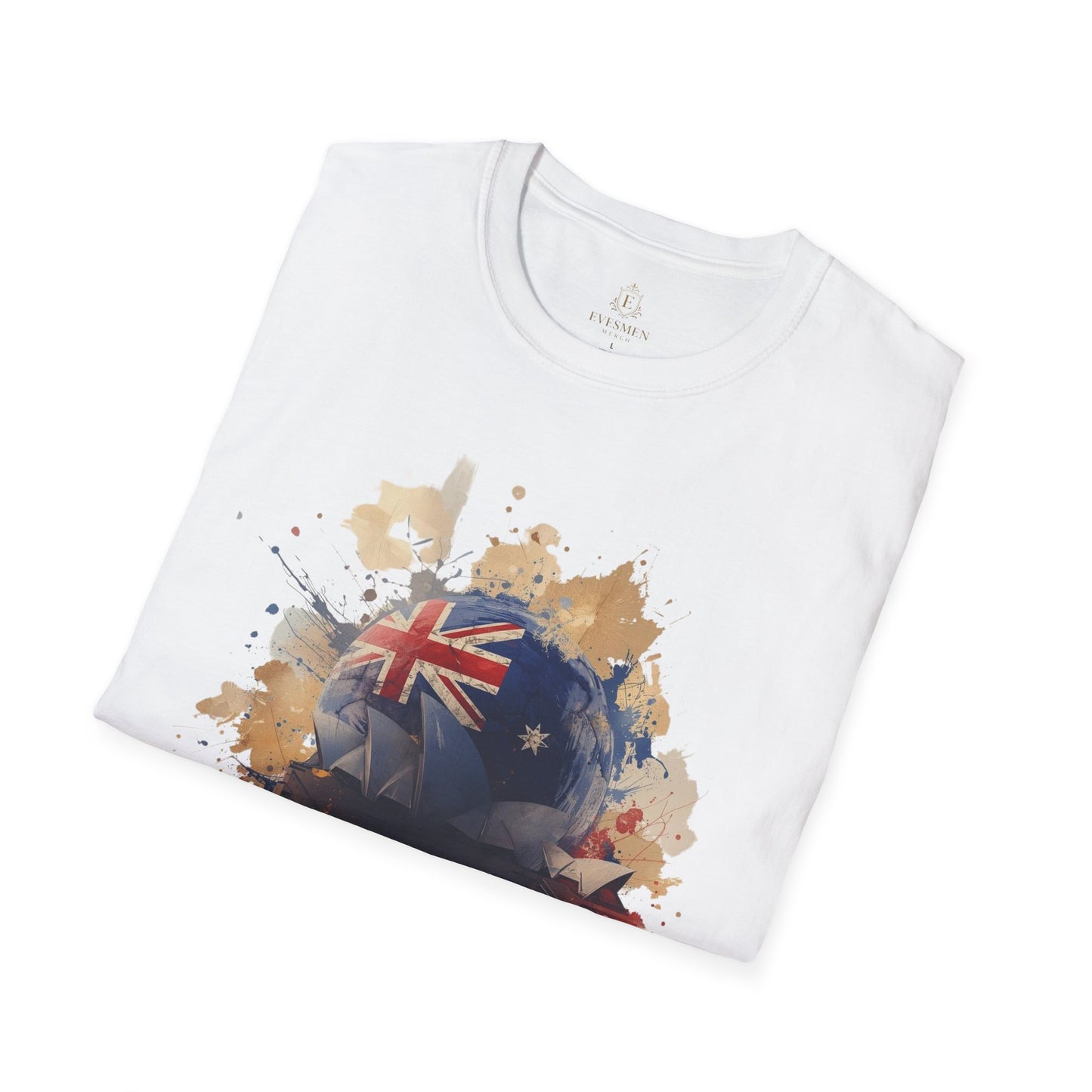 Australian Flag Soccer T-Shirt — Vintage Grunge Aussie Pride Tee