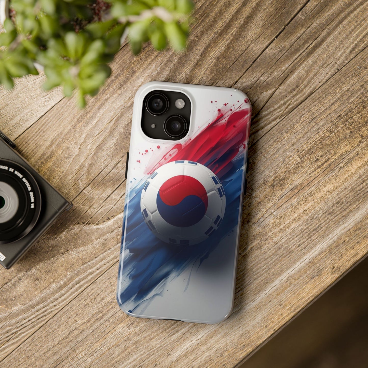 Korean Flag Taeguk Soccer Crest Phone Protective Case