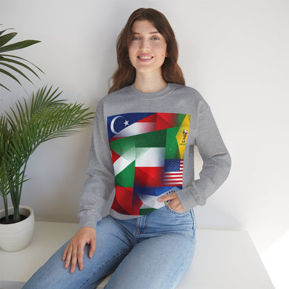 World Flags Soccer Crewneck Sweatshirt — Soccer Fan Pullover