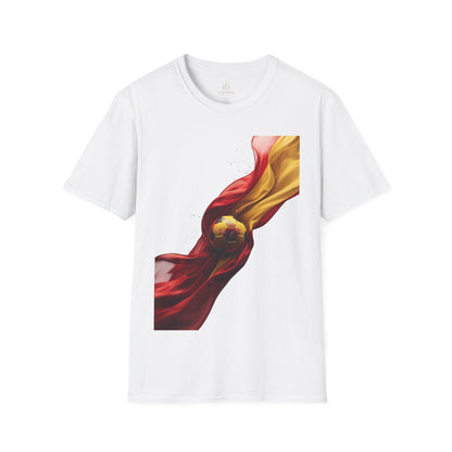 Spanish Football Glory T-shirt A Dynamic Crested Soccer Ball Tee