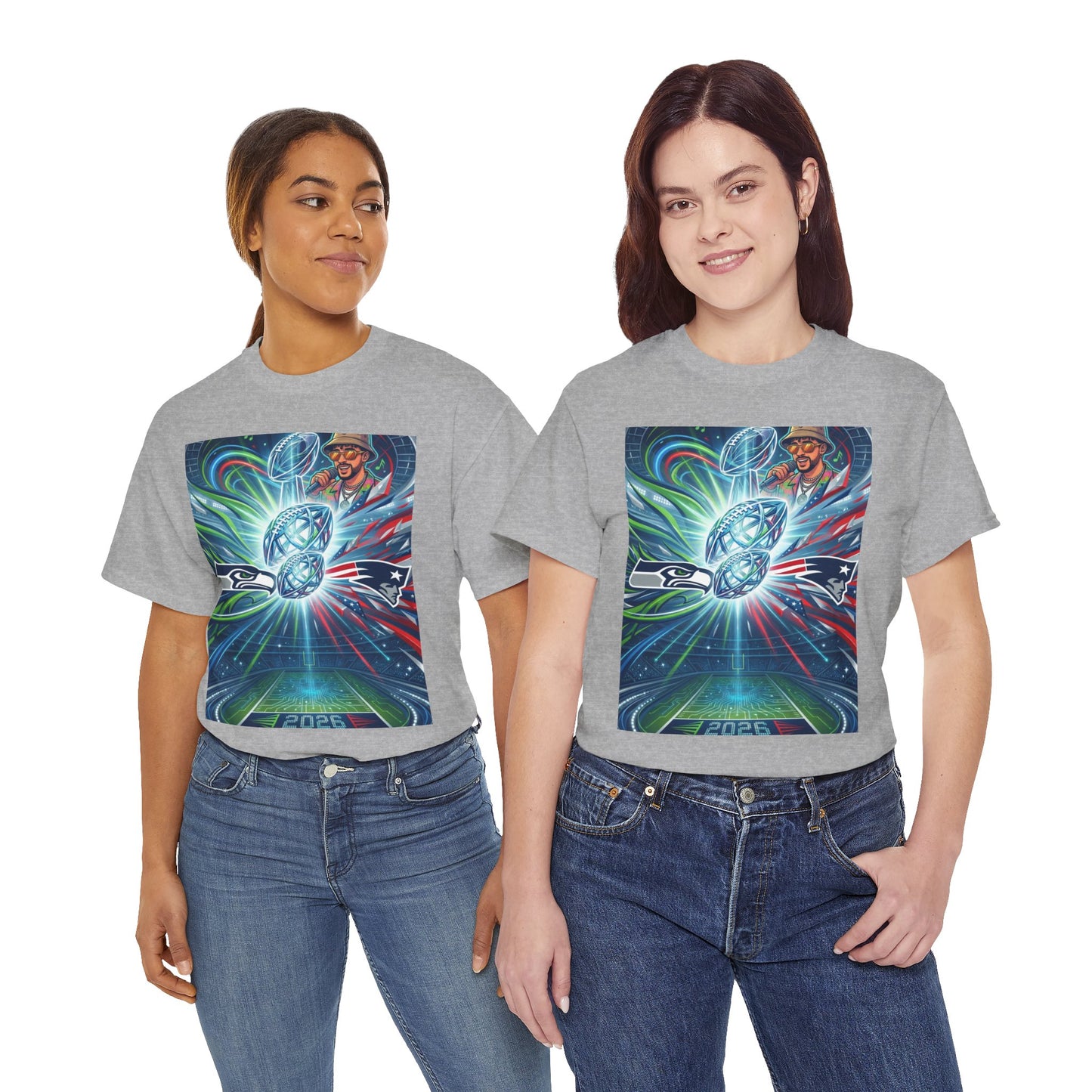 Legendary Championship Matchup Art T-Shirt Football Big Game Poster Tee