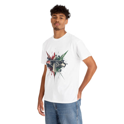 Legendary Championship Matchup Splatter Logo T‑Shirt Football Big Game 2026