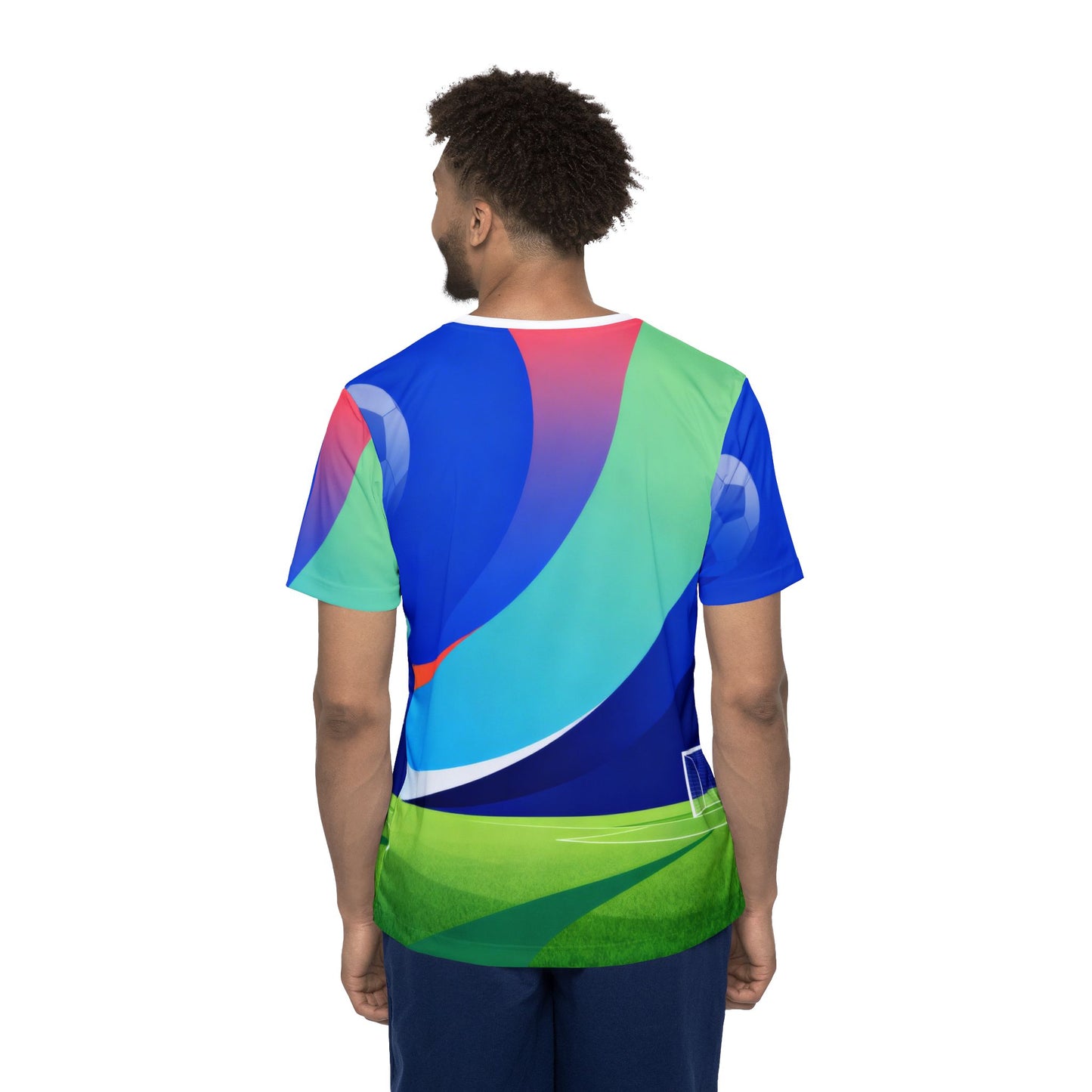 Soccer Field Graphic Jersey Shirt — All-Over Print Sports Tee