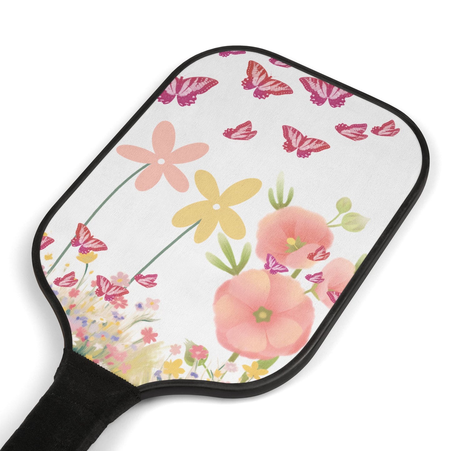 Floral Butterfly Pickleball Paddles Set — Lightweight Beginner Kit with Balls