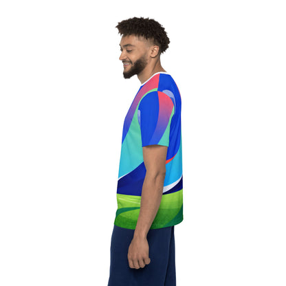 Soccer Field Graphic Jersey Shirt — All-Over Print Sports Tee