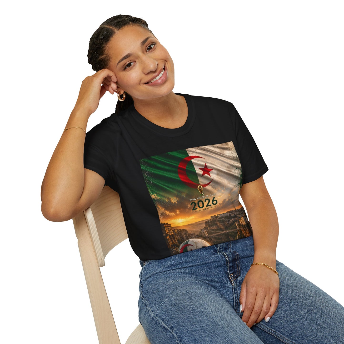 Algeria Football Flag Constantine T-Shirt Fennec Foxes Soccer City of Bridges Tee