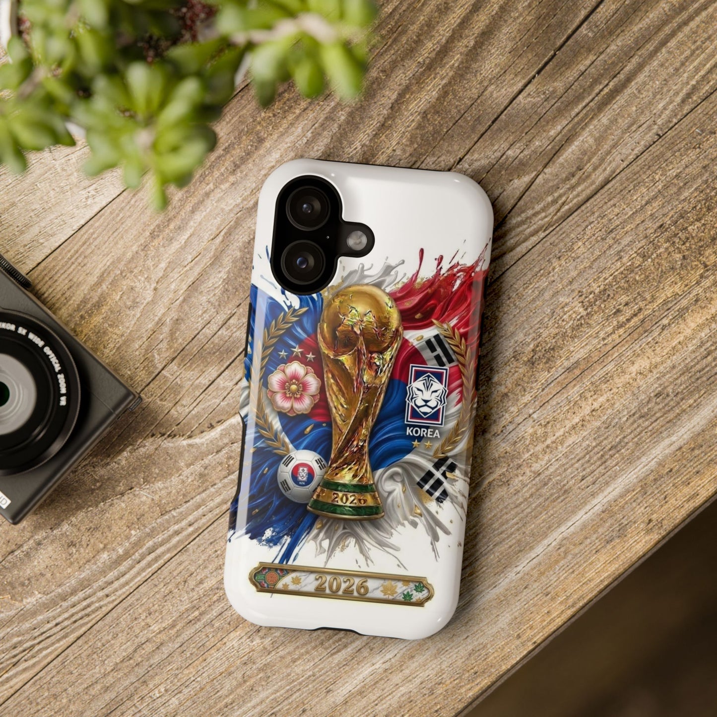 South Korea 2026 Soccer Fan Phone Case Impact-Resistant Cover
