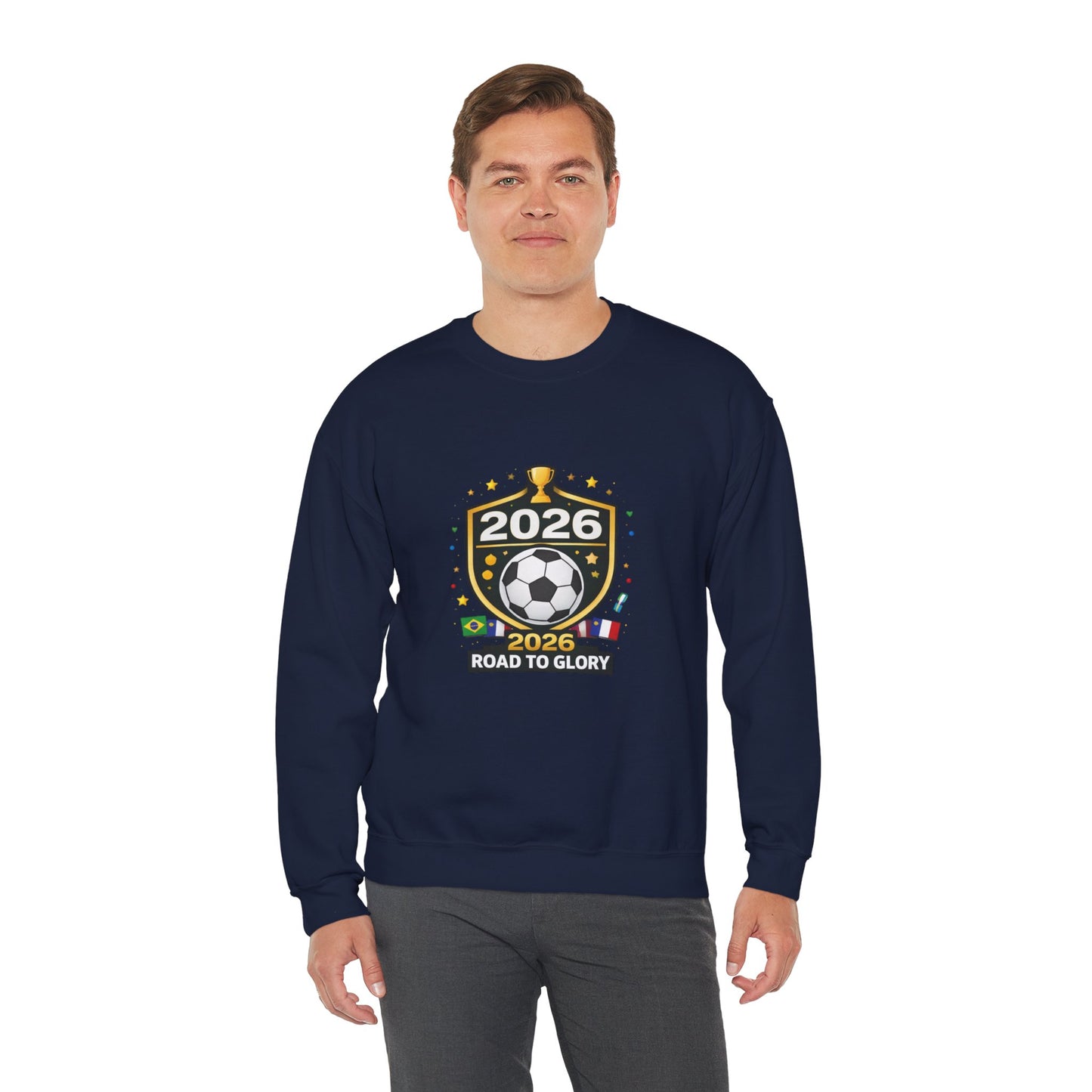 2026 Road to Glory Soccer Match Day Crewneck Sweatshirt
