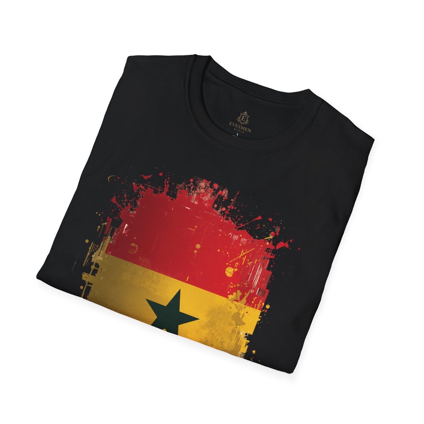 Ghana Flag Soccer T-Shirt — Vintage Football Ghana Pride Tee