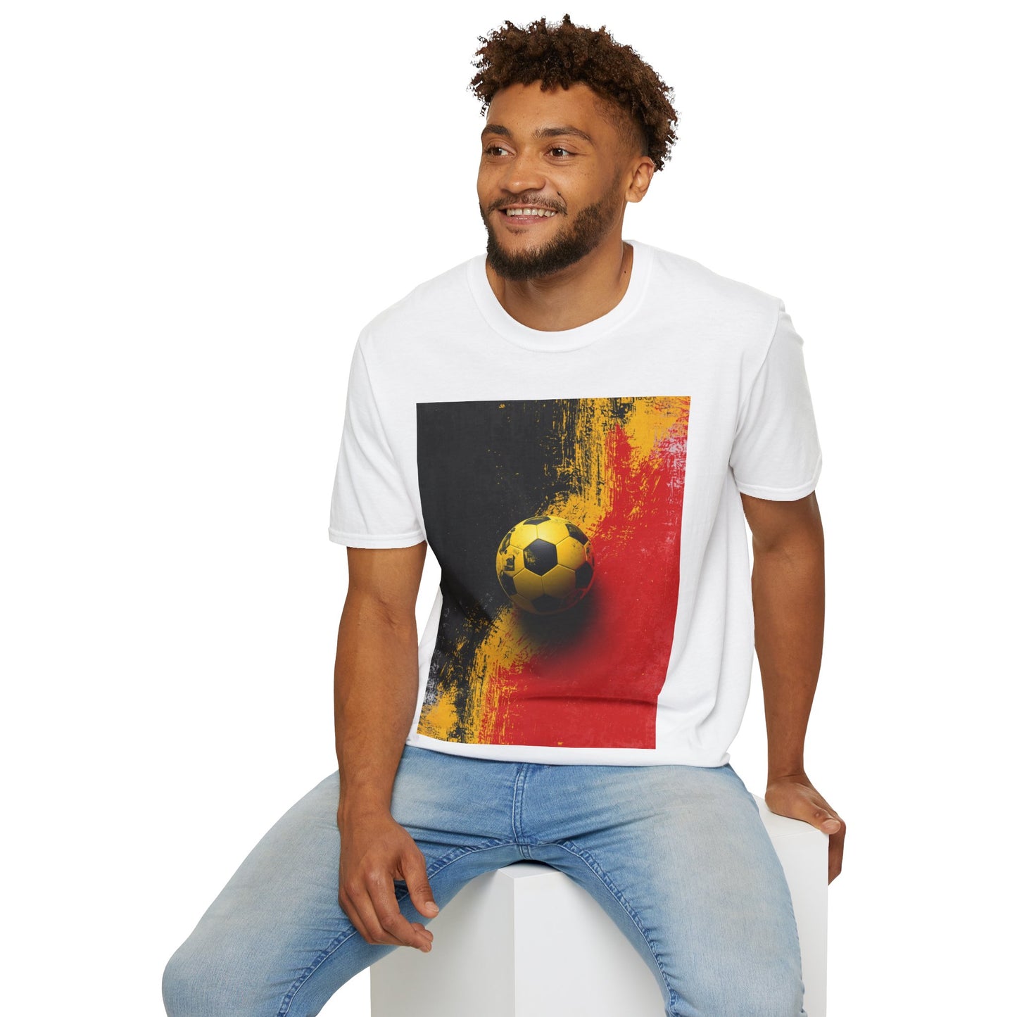 Belgium Flag Abstract Grunge T‑Shirt Red Devils Soccer Graphic Tee