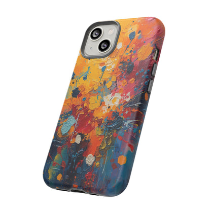 Abstract Color Splash Phone Case — Vibrant Paint Splatter Protective Cover