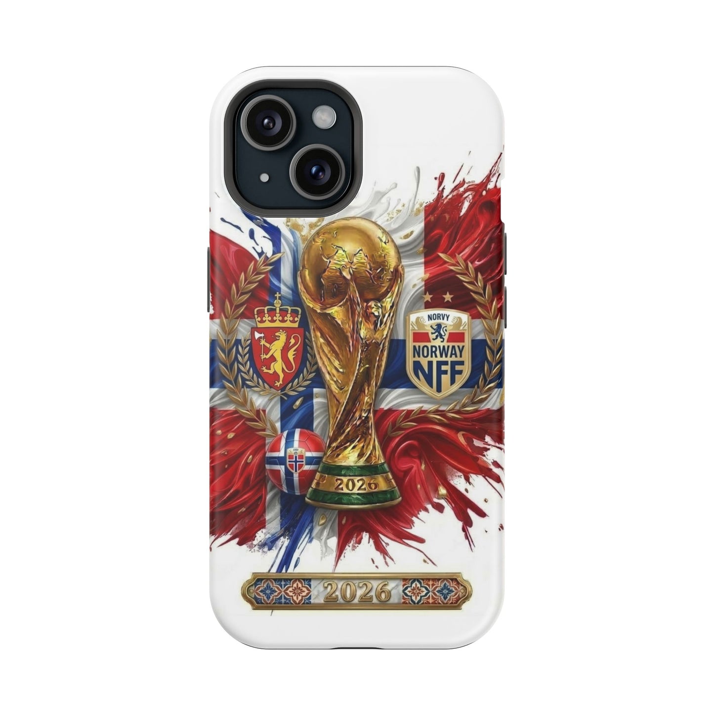 Norway 2026 Soccer Football Protective Phone Case Impact-Resistant