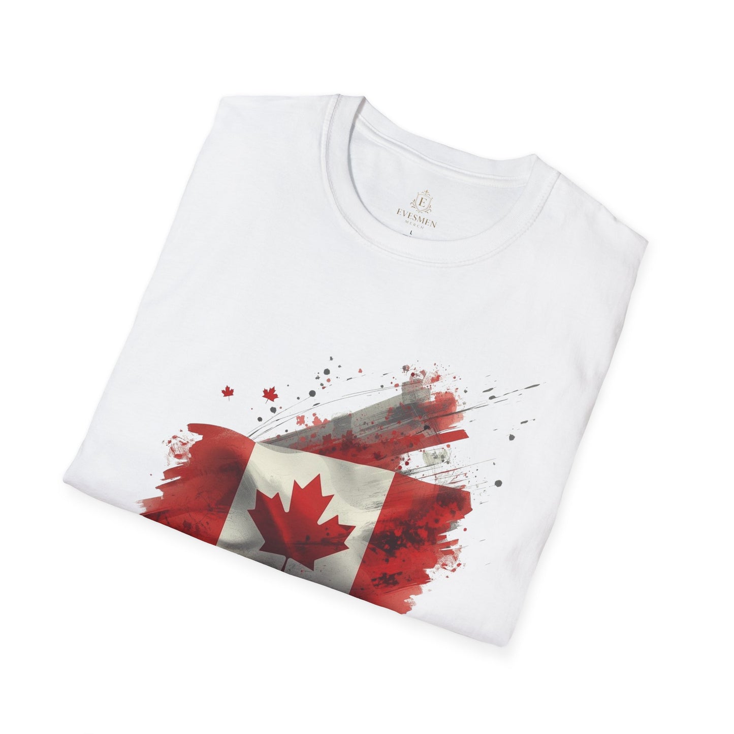 Canada Soccer T-Shirt — Distressed Maple Leaf & Soccer Ball Tee