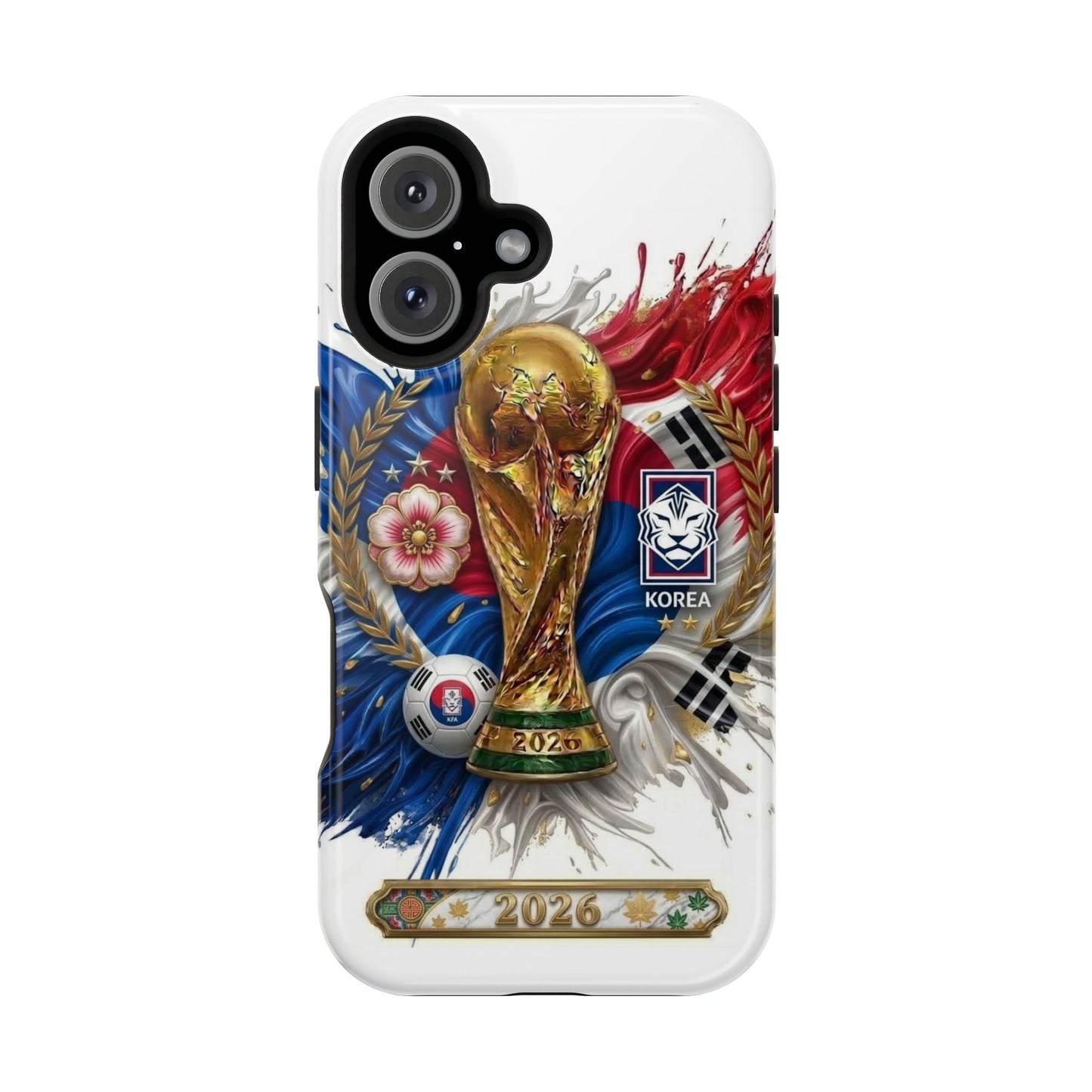 South Korea 2026 Soccer Fan Phone Case Impact-Resistant Cover