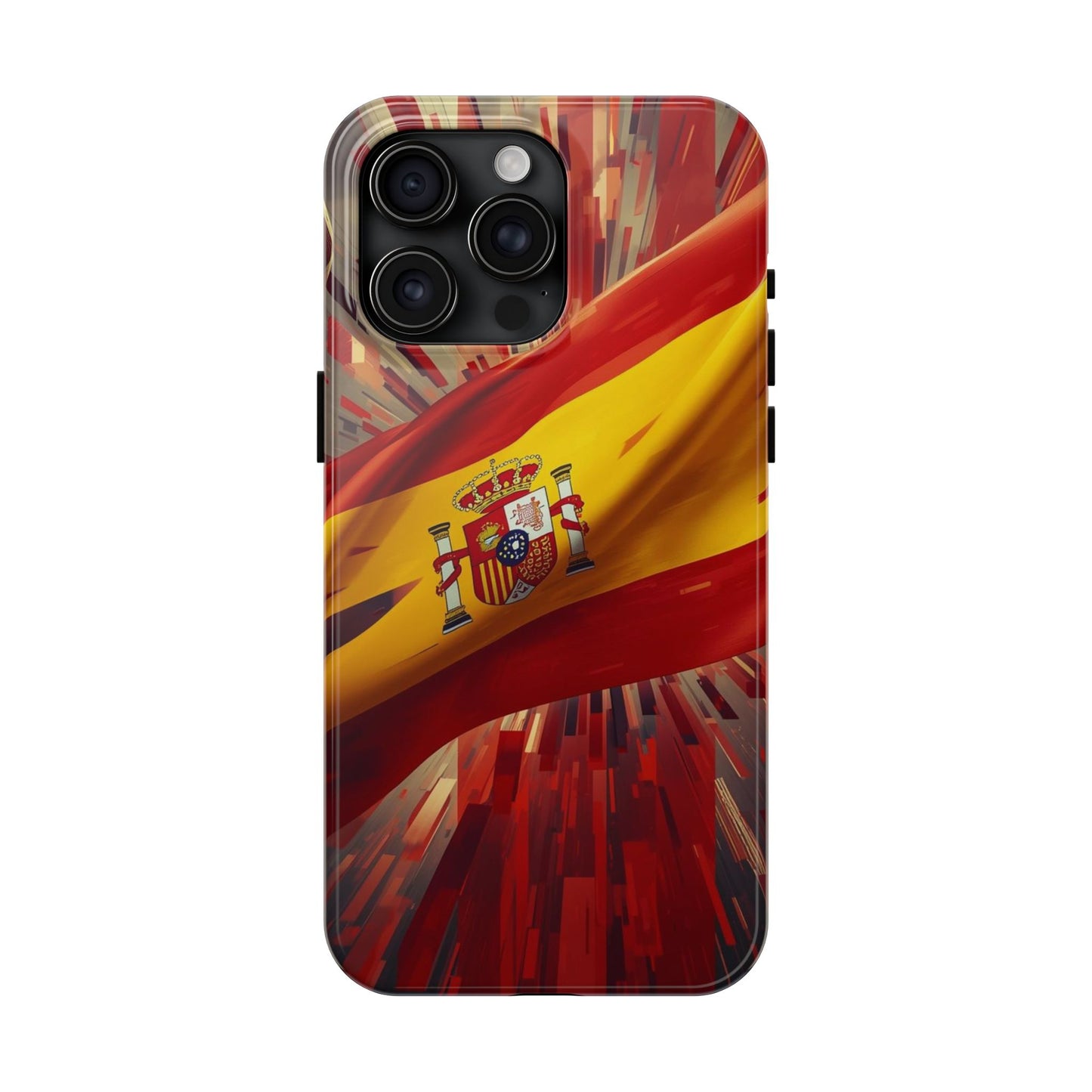 Spanish Flag Tough Phone Case — Shockproof Protective Case with Spain Crest