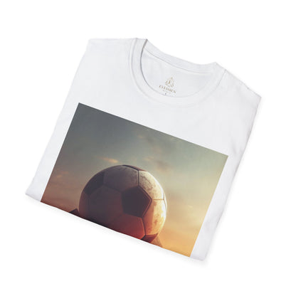 Egypt Soccer Pyramid T‑Shirt — Football Sunset Graphic Tee