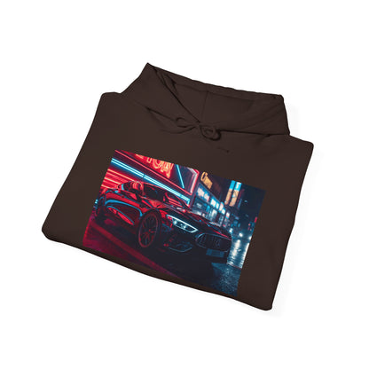 Night Street Car Hoodie Jacket — Retro Cyberpunk Racing Sweatshirt