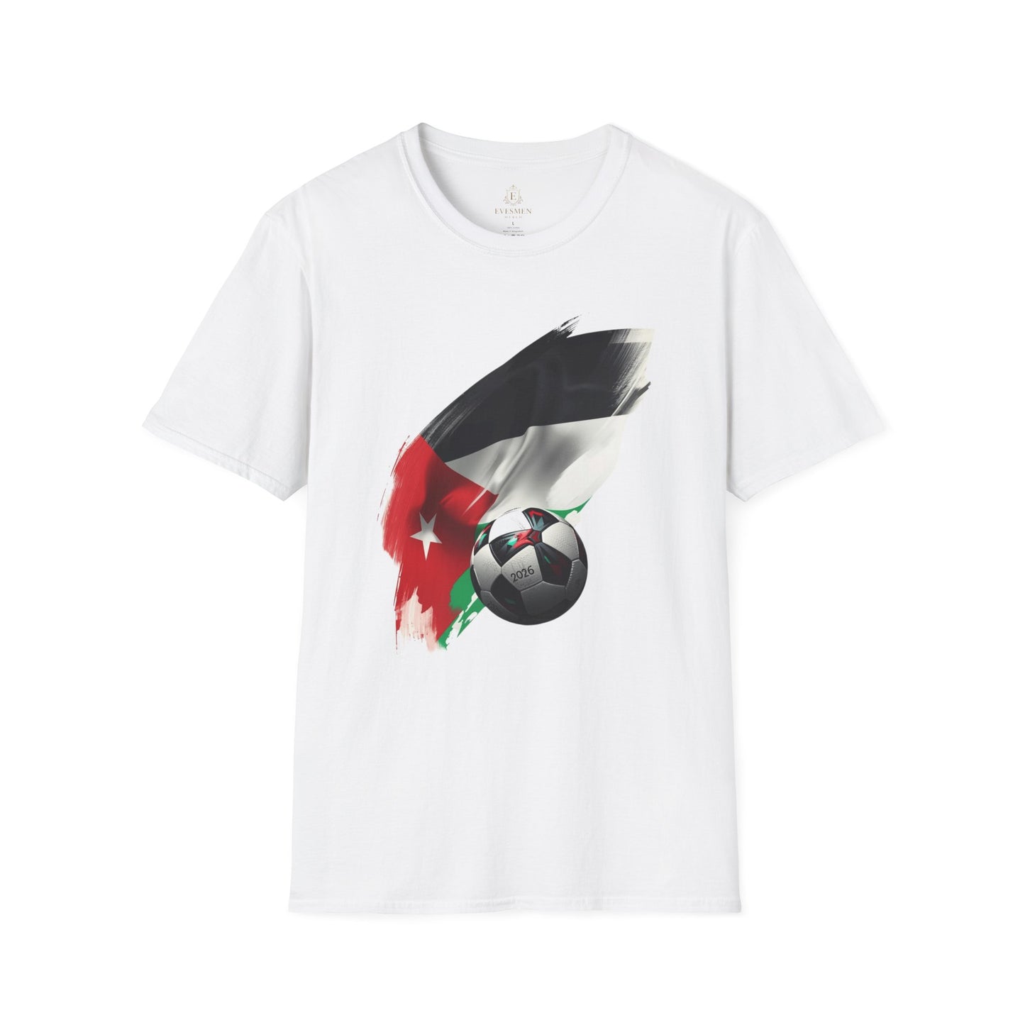 Jordan Football Flag Brushstroke T-Shirt Abstract Chivalrous Falcons Tee