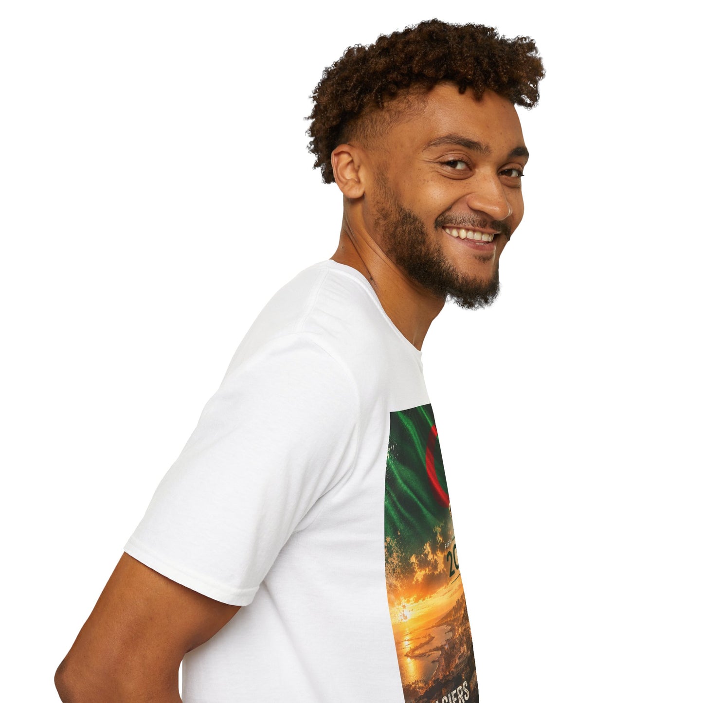 Algeria Football Flag Algiers T‑Shirt Fennec Foxes Soccer Design Tee