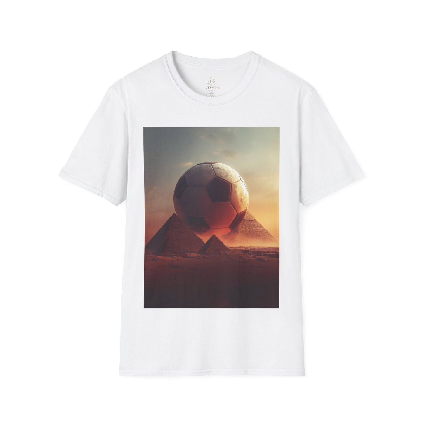 Egypt Soccer Pyramid T‑Shirt — Football Sunset Graphic Tee