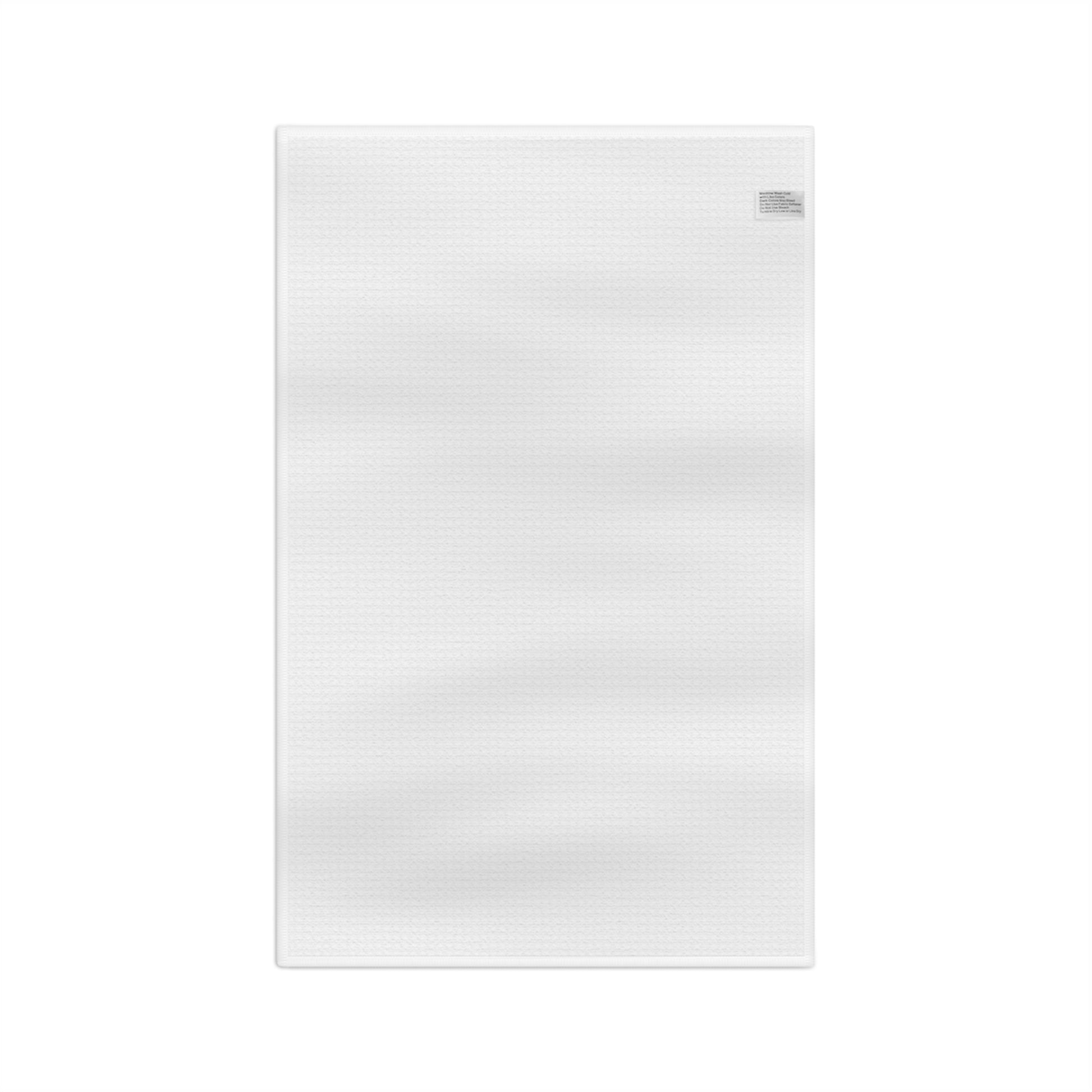plain back, one side print kitchen towel on a white background